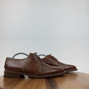 Mens Too Boot New York Handmade Derrick Brown Leather Plain Toe Oxfords Size 9 D